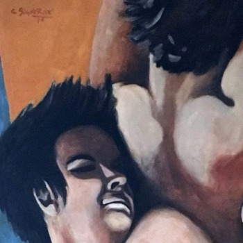 Giuseppe Signorile, Nudi di donne, Acrilico su tela, 1970