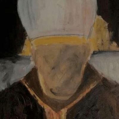 FRANCISCUS BERGOGLIO acrilico su tavola - 80 x 60 cm  2021