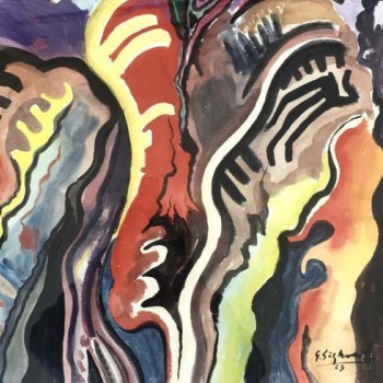 Giuseppe Signorile, senza titolo (1969, acquerello, 70x50)