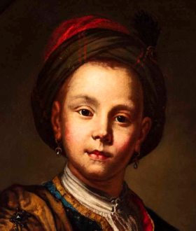 Vittore Ghirlandi detto Fra Galgario, Ritratto di ragazzo vestito all'orientale, olio su tela (seminario)