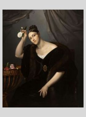 Francesco Hayez: Matilde Pirovano Visconti, 1840 ca. olio su tela. Collezione Privata