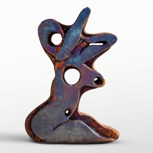 GUERRERA_Violenza 1. Terracotta, foglia d’argento acidata, cm 14x20x4